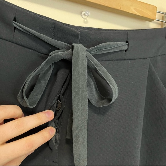 Wilfred Allant Pant - Cropped Waist Tie Black Trouser Pant - Size 4 - Picture 8 of 16